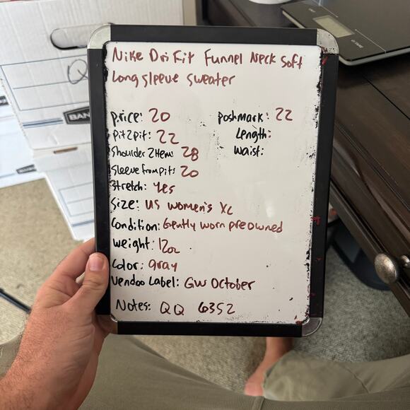 Nike Dri Fit Funnel Neck soft Long sleeve sweater US Women's XL - Picture 6 of 6